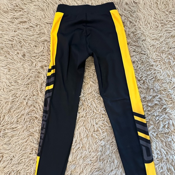 Better Bodies XS Chrystie High Black and Yellow Tights - Picture 3 of 7